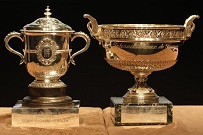 French Open tennis trophy