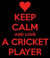 Mantn la calma y ama al jugador de cricket