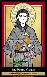 St. Gemma, patron saint of spinal injury sufferers