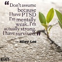 Support PTSD survivors