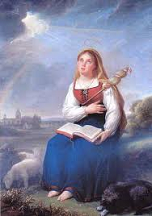 St. Genevieve the lord is with thee