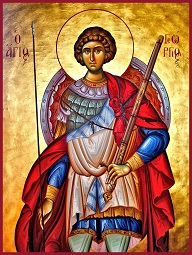 St. George, patron saint of skin sufferers